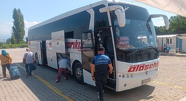 Otobüs terminallerinde bayram öncesi sıkı denetim