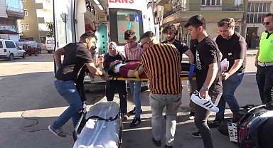 Otomobil ile motosiklet çarpıştı: 1 yaralı