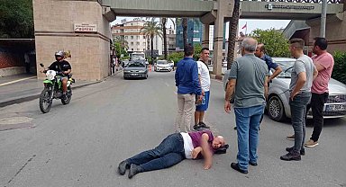 Otomobilin çarptığı yaya yaralandı