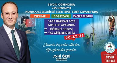 Pamukkale Belediyesi'nden YKS'ye gireceklere sınav hediyesi