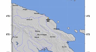Papua Yeni Gine'de 5.9 büyüklüğünde deprem