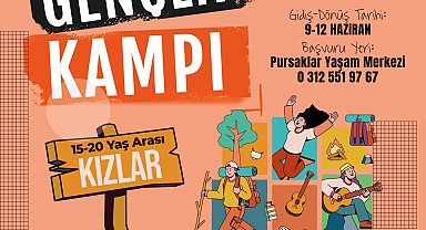 Pursaklar gençlik kampı ateşini yakıyor