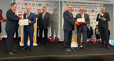 "2 Milyon Çocuk için Ben de Varım" projesi ödül aldı