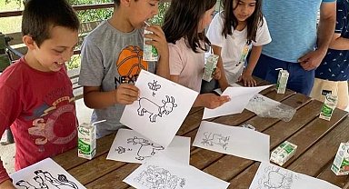 "Dünya Süt Günü" etkinlikleri çerçevesinde öğrencilerine süt dağıtıldı