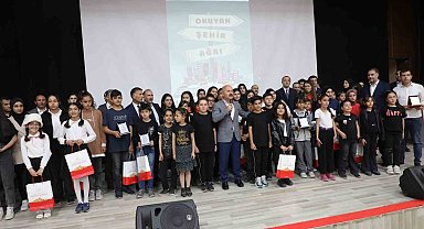 "Okuyan Şehir Ağrı" projesi ödül töreni