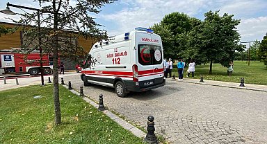 Restoranın bacasında çıkan yangın korkuttu