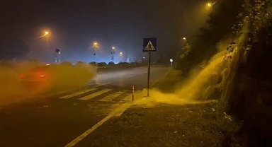 Rize'de şiddetli yağış etkili oldu