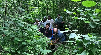 Rize'de teleferikten düşen kadın yaralandı