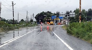 Sağanak yağış Bozdoğan'da etkili oldu