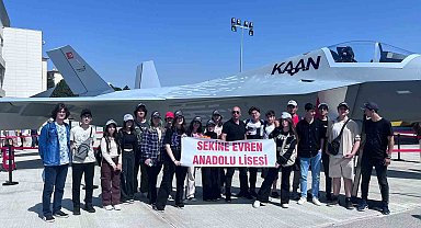 Salihli'nin köklü lisesinden Türk Havacılık ve Uzay Sanayisine bilim gezisi