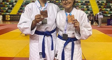 Salihlili milli judocular Kılkış ve Delibay, Balkan Şampiyonası'nda