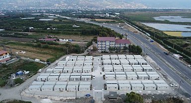 Samandağ'da depremzedeler için kurulan konteyner kentlerde yaşam başladı