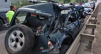 Samsun'da tır ile otomobil çarpıştı: 1 yaralı