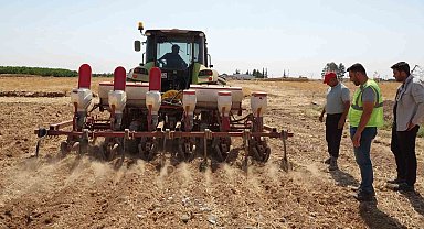 Şanlıurfa Büyükşehir Belediyesi mısır ekimine başladı