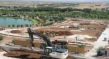 Şanlıurfa'da park çalışmaları sürüyor