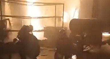 Şanlıurfa'da tekstil fabrikasında yangın