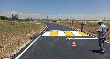 Şanlıurfa'da yollar işaretlendi