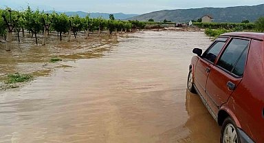 Sarıgöl Ovasını sel vurdu