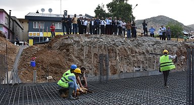 Sason'da 3 bin kişinin namaz kılabileceği caminin temeli atıldı