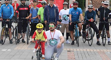 Şehit ve gaziler için pedal çevirdiler