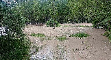 Sel tarım arazilerine zarar verdi