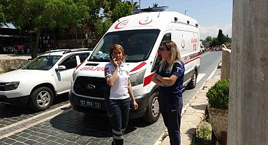 Side Antik Kenti'nde eylem yaptılar, ambulansa bile yol vermediler