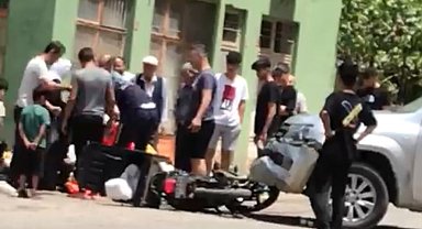 Siirt'te pikapla çarpışan motosikletteki kurye ağır yaralandı