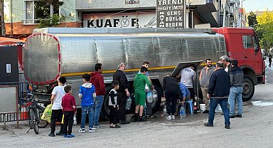 Sinop'ta vatandaşlara tankerlerle su dağıtılıyor