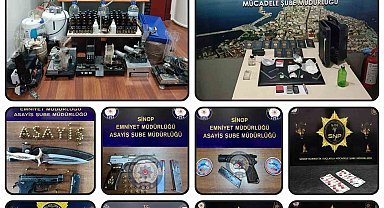 Sinop'un bir aylık asayiş raporu yayınlandı