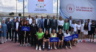 Şırnak'ta üniversiteler arası Tenis Bölge Şampiyonası başladı