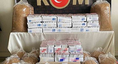 Sivas'ta 102 kilogram kaçak tütün ele geçirildi