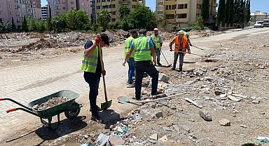Sokak ve caddelerde temizlik çalışması