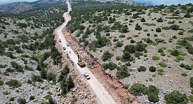 Spil yolundaki çalışmalar tamamlanmak üzere