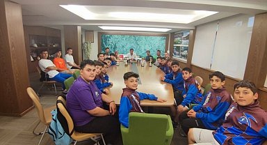 Sporculardan teşekkür ziyareti