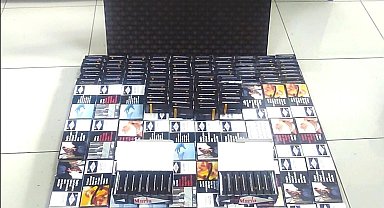 Şüpheli araçtan doldurulmuş 9 bin 600 adet makaron ele geçirildi