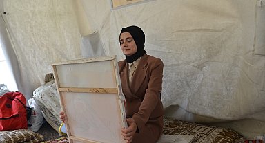 Suriyeli Betül, Türkiye ve Erdoğan sevgisini resme döktü