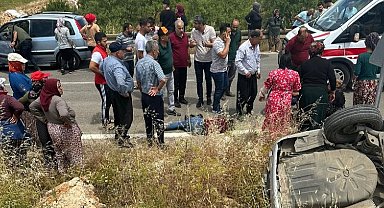 Takla atan otomobildeki 4 kişi yaralandı