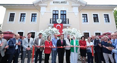 Tarihi Kırklareli Gar binasında restoran ve kadın kooperatifi satış noktası açıldı