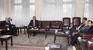 Tarım ve Köy İşleri Eski Bakanı Güçlü'den Rektör Çomaklı'ya ziyaret