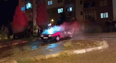 Tavşanlı'da araç yangını