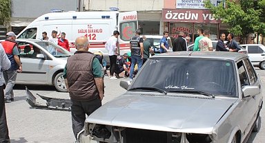Tavşanlı'da trafik kazası, 2 yaralı