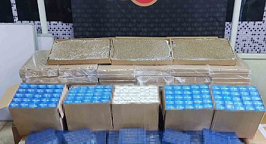 Tekirdağ'da 1 milyona yakın makaron ele geçirildi