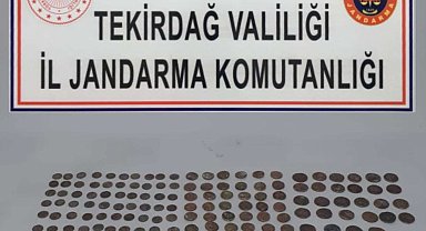 Tekirdağ'da 198 sikke ele geçirildi