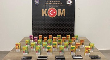 Tekirdağ'da kaçak elektronik sigara ve makaron operasyonu
