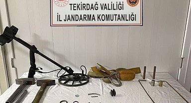 Tekirdağ'da kaçak kazı ve gümrük kaçağı içki operasyonunda 10 gözaltı