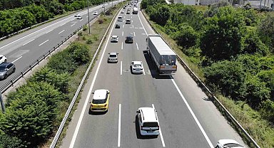 TEM otoyolunda bayram yoğunluğu