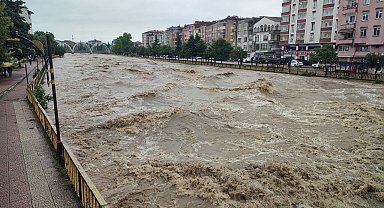 Terme Çayı'nda korkutan görüntü