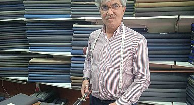 Terzilerde kurban bayramı öncesinde kumaş pantolon mesaisi yaşanıyor