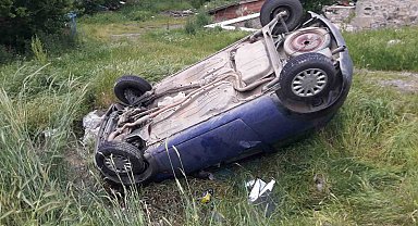 Tokat'ta otomobil takla attı: 3 yaralı