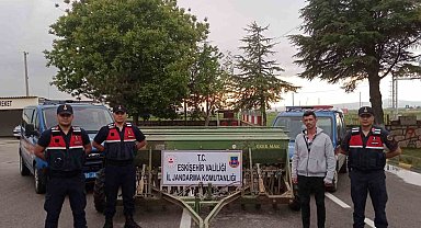 Tonluk tarım aleti çalan şüpheliler yakalandı